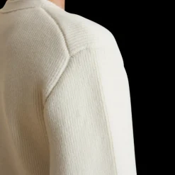 Cardigan à boutons KHAITE Scarlet col en V Cachemire écru