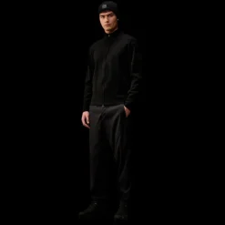 Cardigan zippé laine mérinos extrafine noire CP COMPANY Metropolis