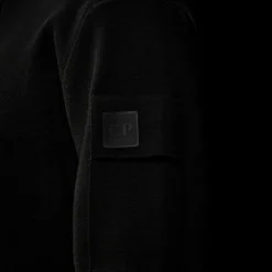 Cardigan zippé laine mérinos extrafine noire CP COMPANY Metropolis