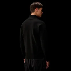 Cardigan zippé laine mérinos extrafine noire CP COMPANY Metropolis