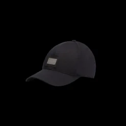 Casquette Baseball  DOLCE & GABBANA coton noir logo plaque métal