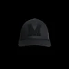 Casquette Baseball MONCLER gabardine coton noir logo M velours