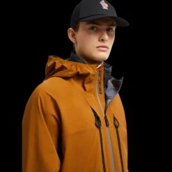 Casquette baseball MONCLER coton noir logo tricolore Grenoble