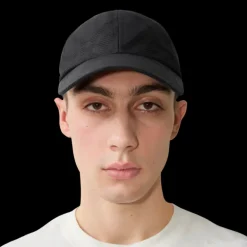 Casquette de baseball BURBERRY nylon jacquard noir check noir