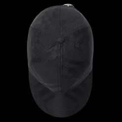 Casquette de baseball BURBERRY nylon jacquard noir check noir