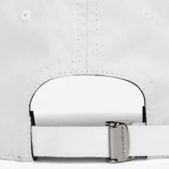 Casquette de baseball DOLCE & GABBANA coton stretch blanc plaque métal logo