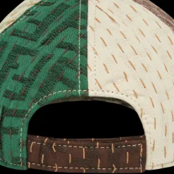 Casquette de baseball FENDI coton lin FF multicolore patchwork