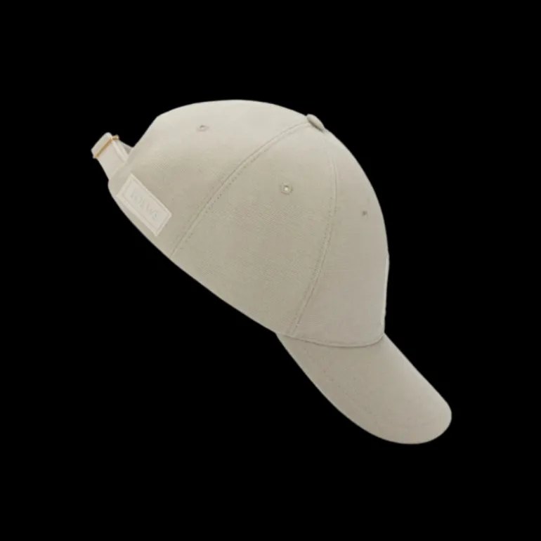 Casquette LOEWE toile gris patch anagram