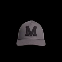 Casquette MONCLER toile coton gris monogramme M