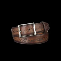 Ceinture Classique BERLUTI Cuir veau Venezia Tobacco bis Scritto