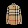 Chemise BURBERRY Summerton coton beige gros check