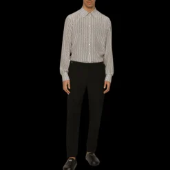 Chemise DOLCE & GABBANA coton blanc multi logo DG noir allover