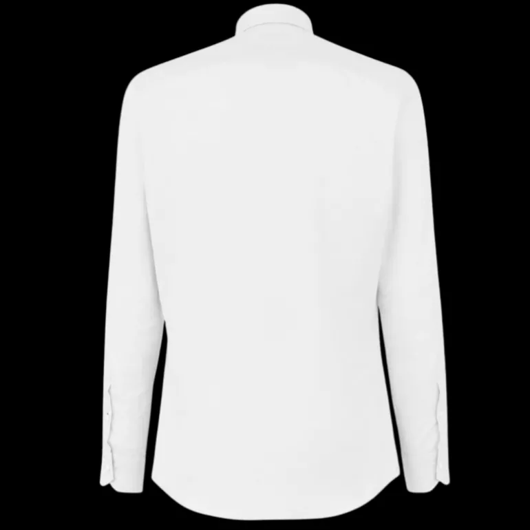 Chemise FENDI manche longue coton blanc mini multi logos allover