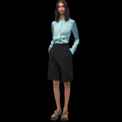 Chemise LOEWE viscose soie rayures vert bleu