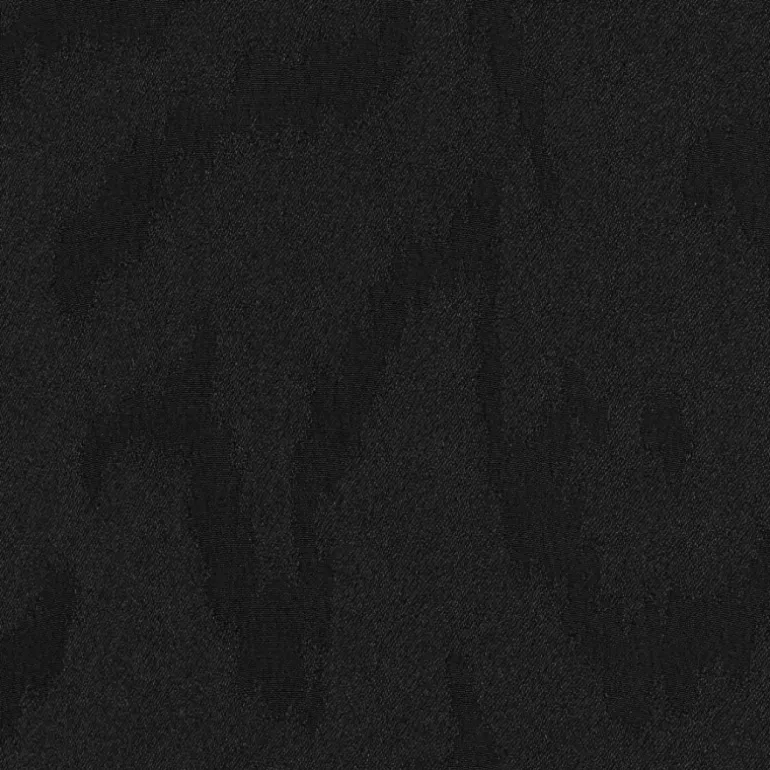 chemise manches longues SAINT LAURENT soie mate et brillante motif ton sur ton noir