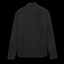 Chemise SAINT LAURENT Cassandre jeans denim raven noir délavé logo YSL