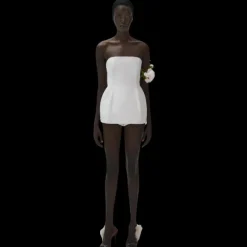 Corset bustier MAGDA BUTRYM sablier coton blanc