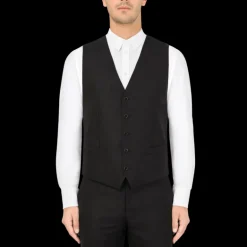 Costume 3 pièces Martini bleu marine Dolce Gabbana Veste à revers Gilet Pantalon