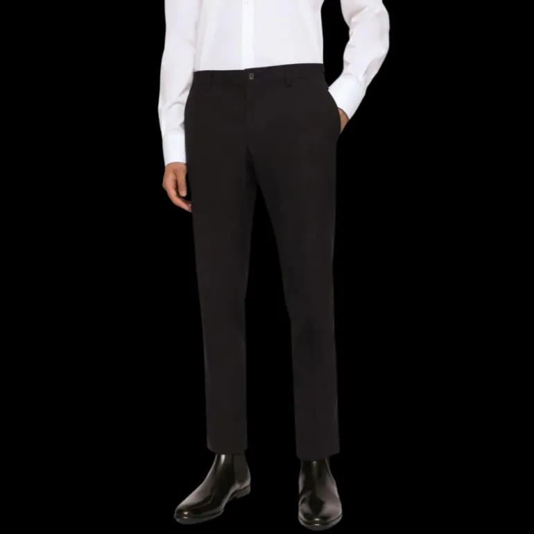 Costume DG Essentials laine noire revers pointus