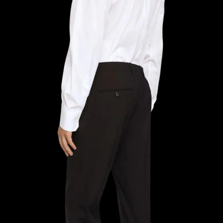 Costume DG Essentials laine noire revers pointus