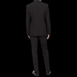 Costume Smoking DOLCE & GABBANA laine vierge micro caviar bleu nuit