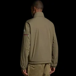 Coupe vent MONCLER ruinette kaki bande manches