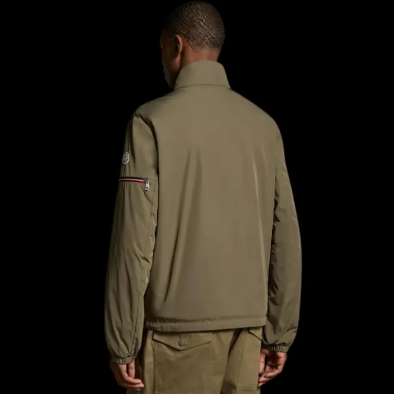 Coupe vent MONCLER ruinette kaki bande manches