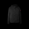 Coupe vent zippé à capuche CANADA GOOSE Killarney nylon noir logo rouge