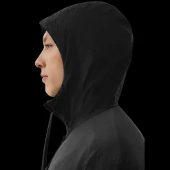 Coupe vent zippé à capuche CANADA GOOSE Killarney nylon noir logo rouge