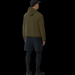 Coupe vent zippé à capuche CANADA GOOSE Killarney nylon kaki logo noir
