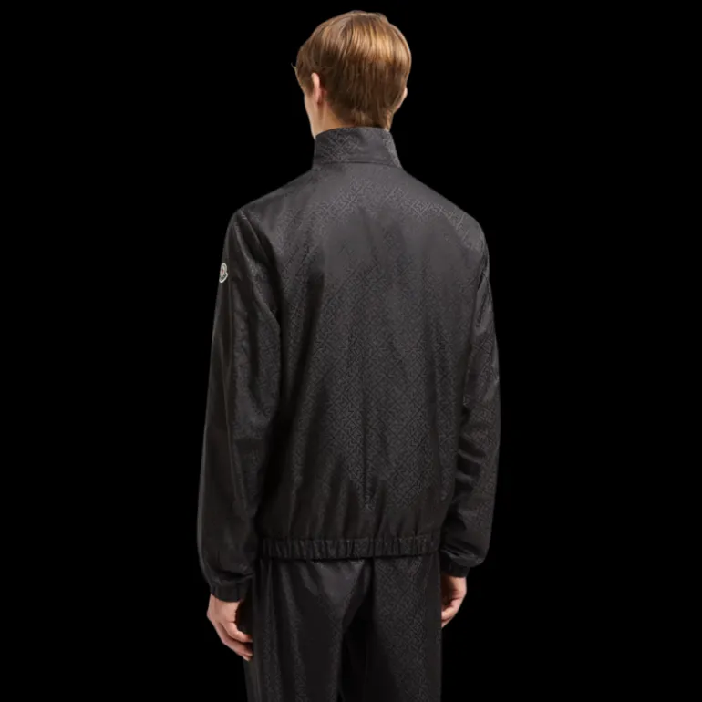 Coupe-vent MONCLER Vanoise nylon jacquard monogramme noir