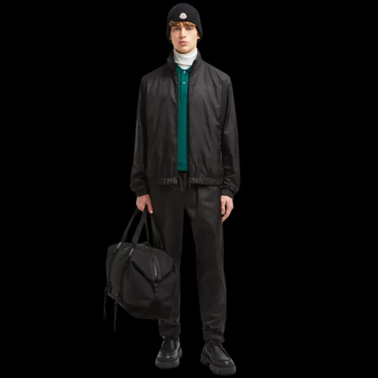 Coupe-vent MONCLER Vanoise nylon jacquard monogramme noir