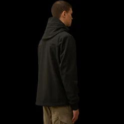 CP COMPANY Veste zippée à capuche Goggle C.P. Shell-R noir  lunettes