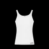 Débardeur DOLCE & GABBANA jersey coton blanc patch logo Ré-édition