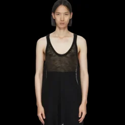 Débardeur RICK OWENS CUNT TANK laine vierge noire