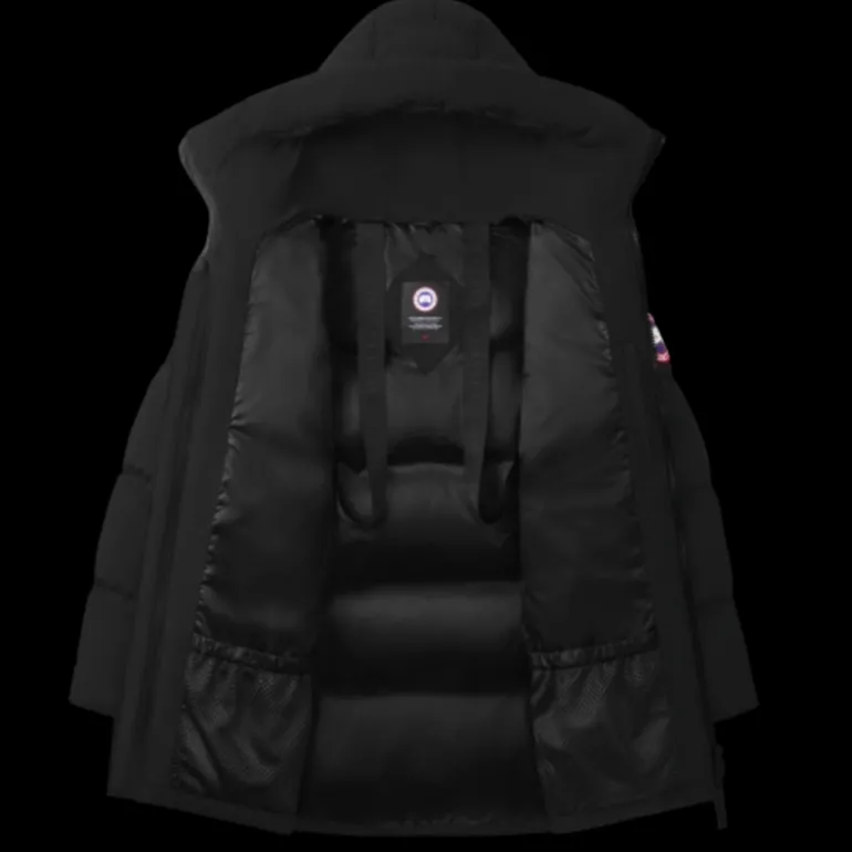 Doudoune à capuche CANADA GOOSE Lawrence nylon noir mat