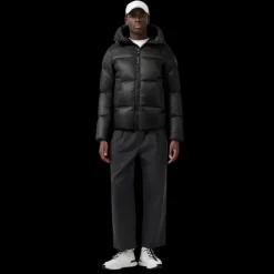 Doudoune CANADA GOOSE Crofton Puffer capuche nylon Rip stop noir Black label