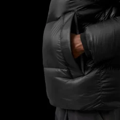 Doudoune CANADA GOOSE Crofton Puffer capuche nylon Rip stop noir Black label