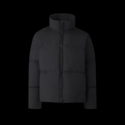 Doudoune CANADA GOOSE Lawrence black label nylon noir logo noir