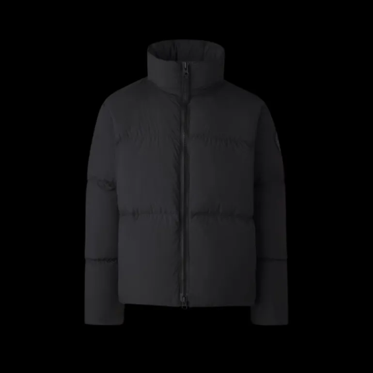 Doudoune CANADA GOOSE Lawrence black label nylon noir logo noir
