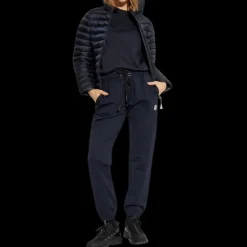 Doudoune courte MONCLER Ige à capuche cintrée nylon bleu marine mat