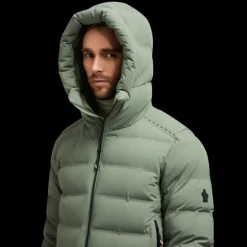 Doudoune courte MONCLER Lagorai nylon vert kaki clair Grenoble
