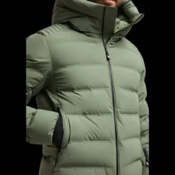Doudoune courte MONCLER Lagorai nylon vert kaki clair Grenoble