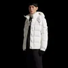 Doudoune courte MONCLER Vezere nylon blanc mat capuche