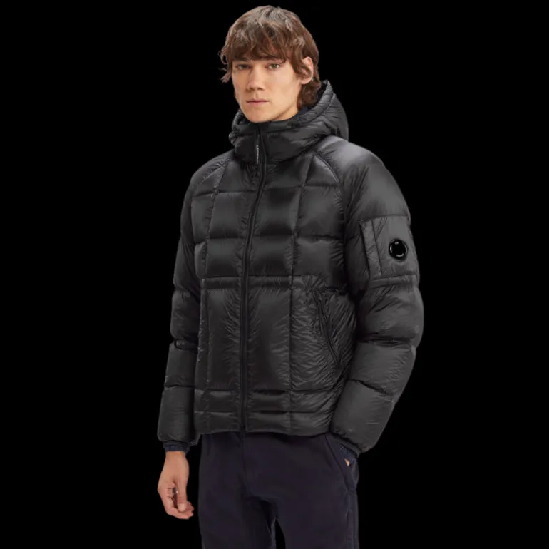 Doudoune CP COMPANY courte capuche DD Shell nylon noir
