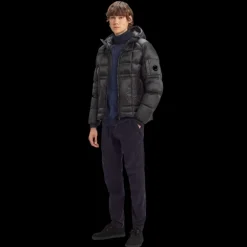 Doudoune CP COMPANY courte capuche DD Shell nylon noir