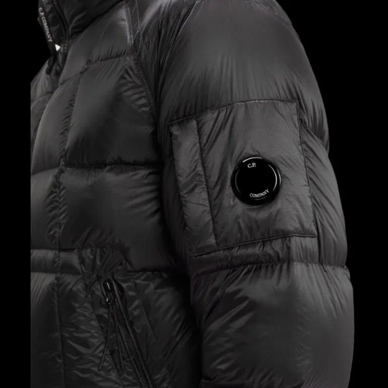 Doudoune CP COMPANY courte capuche DD Shell nylon noir