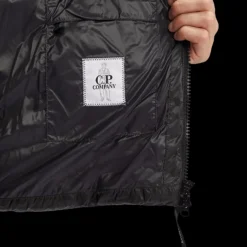 Doudoune CP COMPANY courte capuche DD Shell nylon noir