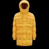 Doudoune longue Pentaflake jaune multipoches MONCLER Palm Angels