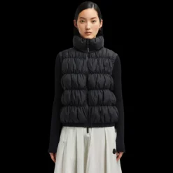 Doudoune sans manches MONCLER Apriate gilet nylon noir mat